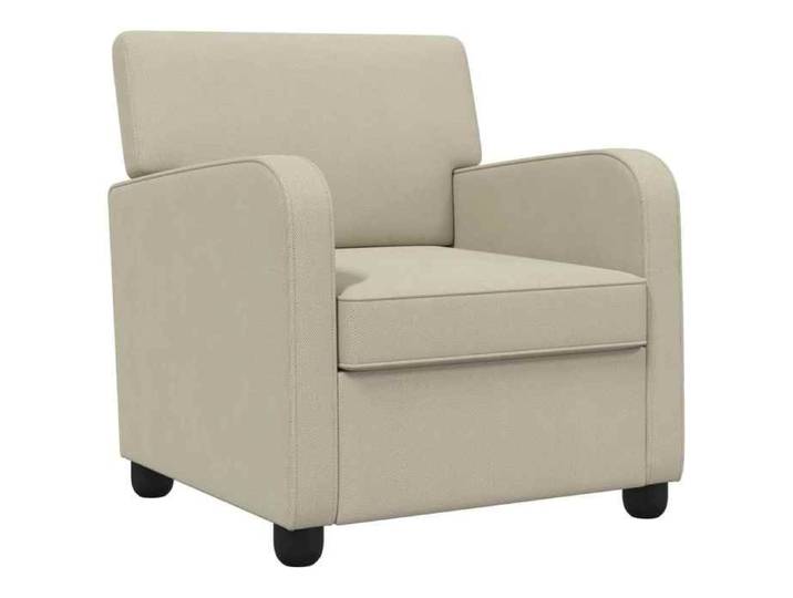 Elégance - Chic Fauteuil 1 place moderne - Fauteuil salon-séjour - Sable - Velours - 70x79x78cm_0696652