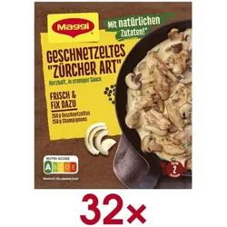 Maggi 32er-Pack Fix-Tütchen »Geschnetzeltes Zürcher Art« 2 Portionen