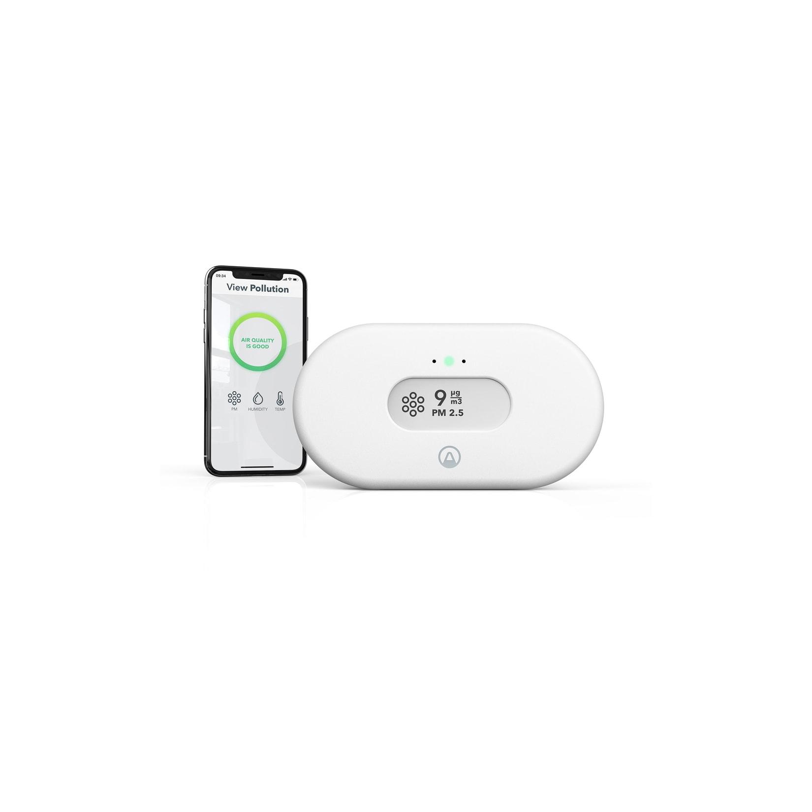 AirthingsView Pollution Airthings Luftgütemonitor , Feinstaub-Messgerät PM2.5