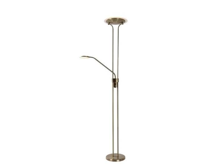 Lampadaire led avec liseuse métal h180cm doré