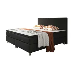 Boxbett   ¦ schwarz ¦ Maße (cm): B: 180 H: 115