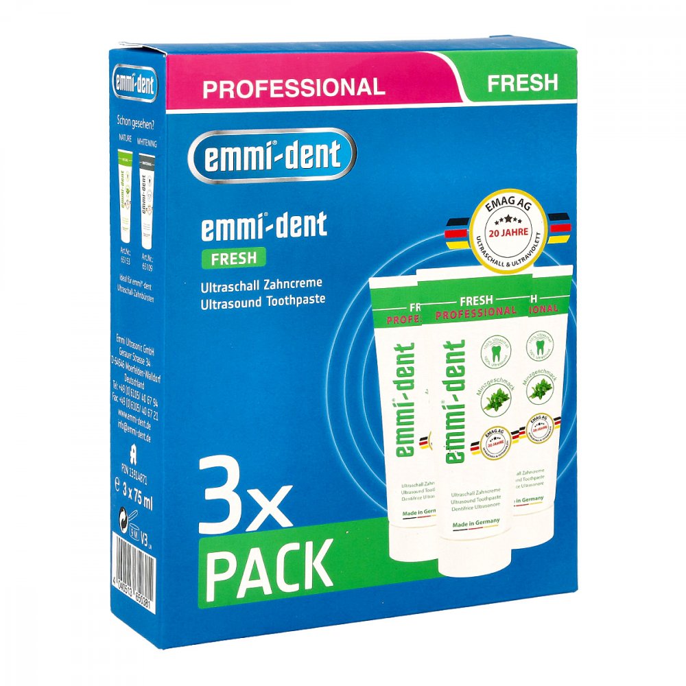 Emmi Ultrasonic GmbH Emmi-dent Ultraschall Zahncreme fresh Set 13914871