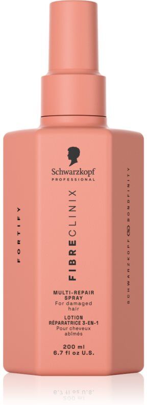 Schwarzkopf Professional Fibre Clinix Fortify Multi-Repair Spray soin régénérant pour cheveux abîmés et fragiles en spray 200 ml