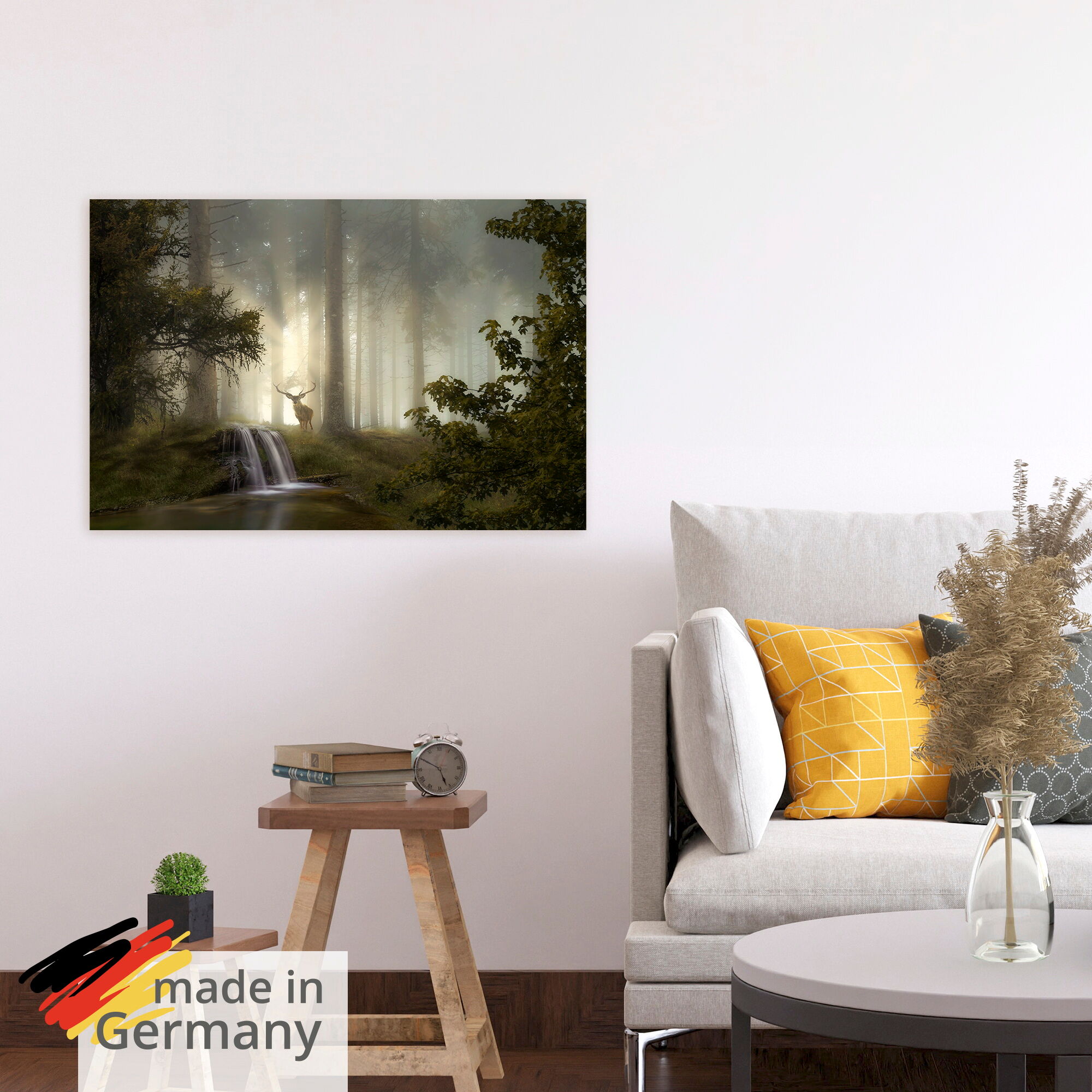 Wandbild ARTLAND "Waldgeheimnisse", farbe bild(er): naturfarben, B:120cm H:80cm, Bilder, Wandbild, als Alubild, Leinwandbild, Poster, Wandaufkleber in verschied. Grössen farbe bild(er): naturfarben B/H/T: 120cm x 80cm, Kunstdrucke & Poster Querformat, 1 S