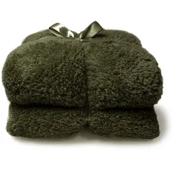 Unique Living Decke Teddy 150x200cm Waldgrün