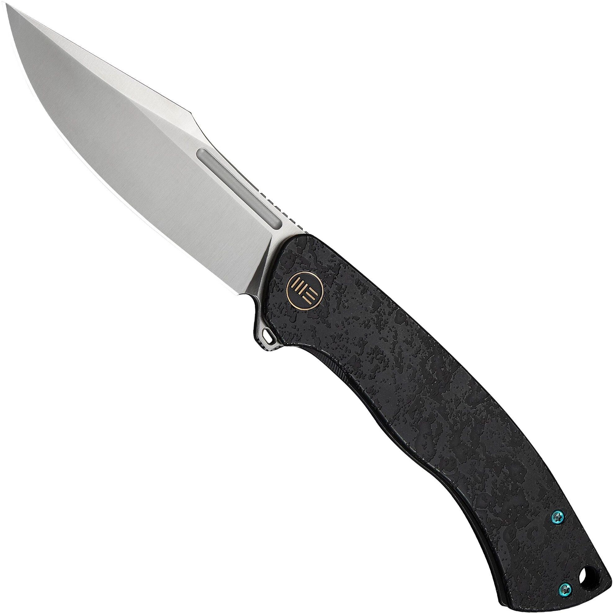 WE Knife Essential Knight WE24003-1 Satin Böhler M390, Etched Black Titanium, coltello da tasca, Jason Knight design