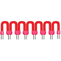 Schneider Electric ABFC08R02R Einlegebrücke für Anschlussklemmenblock, für allgemeinen AC, rot, 2 cm