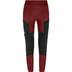 Salewa, Damen, Outdoorhose, Women's Puez Dry Responsive Cargo Tights (38, 44, M), Rot