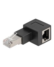 Delock RJ45 Stecker zu Buchse Adapter Cat.6A 90 grad nach rechts Netzwerk CAT 6a (87864)