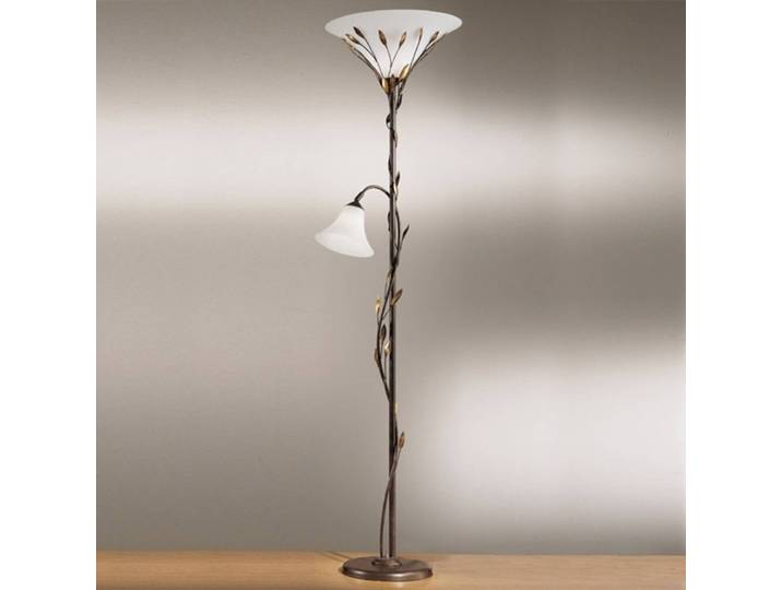 Kögl Stehlampe CAMPANA, dimmbar, braun / rost, für Wohn- / Esszimmer, Metall, Landhaus / Rustikal