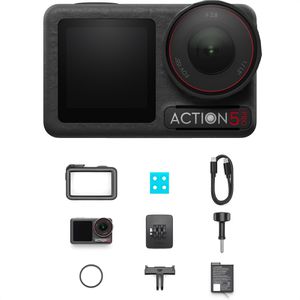 DJI Osmo Action 5 Pro Standard Combo Action-Cam, wasserdicht bis 20m, 4K/120fps, 40MP, 155° Ultraweitwinkel