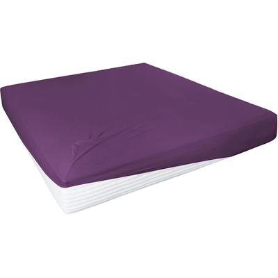Spannbettlaken PRIMERA "Elasthan-Feinjersey", lila (violett), 1 Stk., Jersey-Elasthan, 180-200x200-220 28cm, Jersey-Elasthan, Obermaterial: 95% Baumwolle, 5% Elasthan, Bettlaken, Spannbettlaken, PREMIUM, aus 95% gekämmter Baumwolle und 5% Elasthan,...