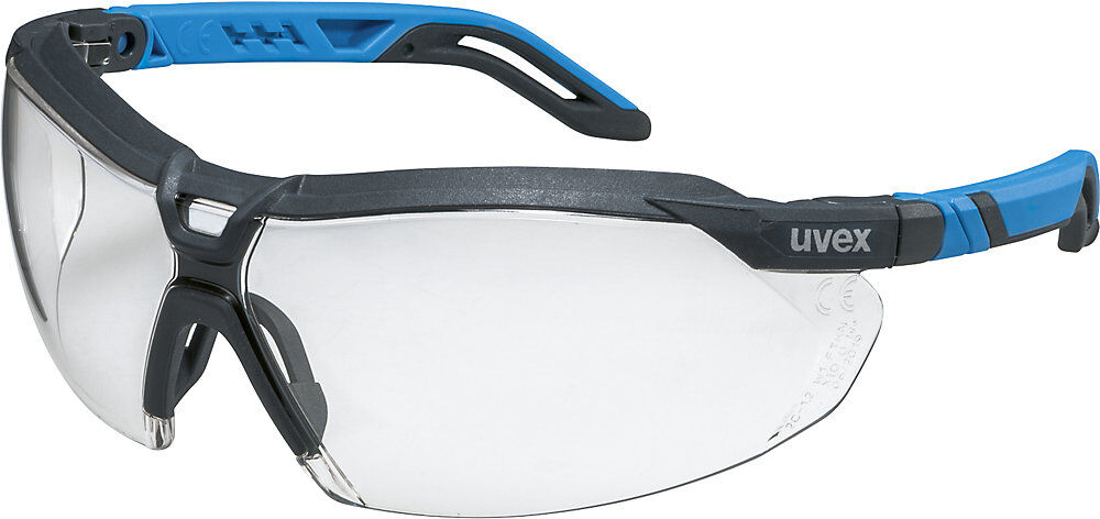 Bügelschutzbrille i-Serie, i-5 Scheiben klar, anthrazit/blau Uvex