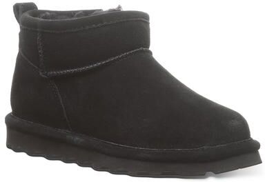 BEARPAW Shorty Youth (Girls' Toddler-Youth) Casual in Black, Size 1 Youth M, Leather