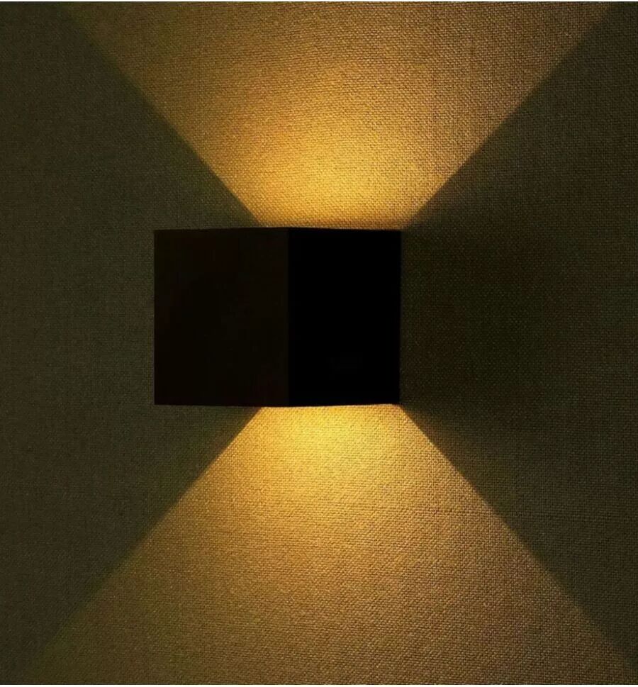 Vtac APPLIQUE DOPPIO LED 11W NERO 4000K
