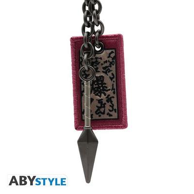 NARUTO SHIPPUDEN - Keychain 3D 'Kunai & explosive tag'