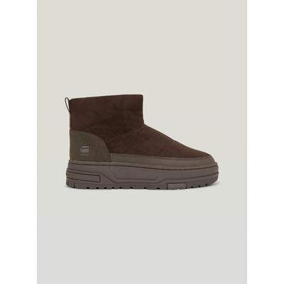 Stiefel G-STAR "Lhana II Mid Sue Sneaker", Damen, Gr. 39, dk braun, 80% Nylon, 20% Polyurethan, Schuhe Stiefel