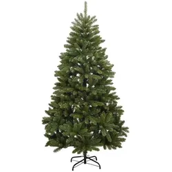 vidaXL, Weihnachtsbaum, Weihnachtsbaum Klappbar LED Beleuchtet Christbaum Tannenbaum Deko 270cm (15 cm)