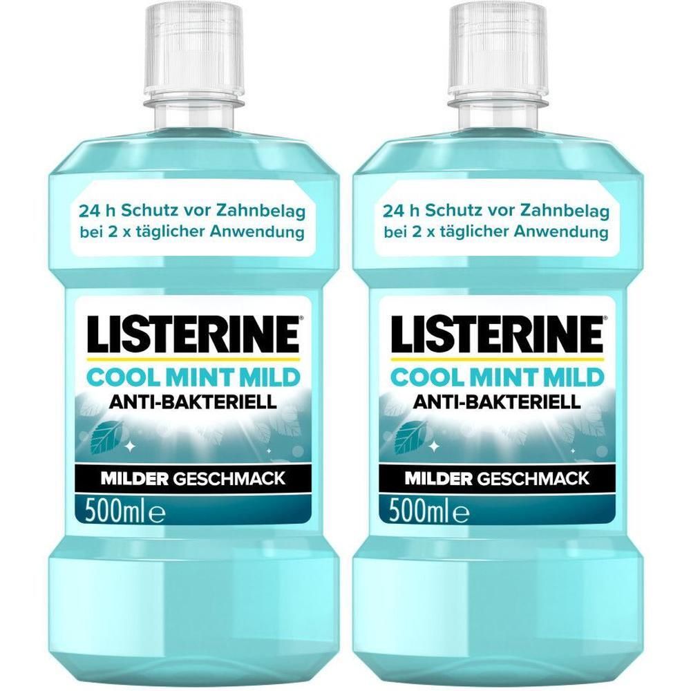 Listerine Cool Mint Mild x2 2x500 ml Lösung