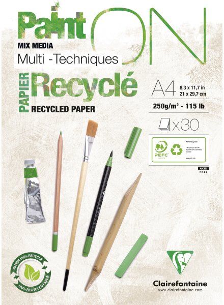 Clairefontaine Painton Tegneblok   Recycled   A4