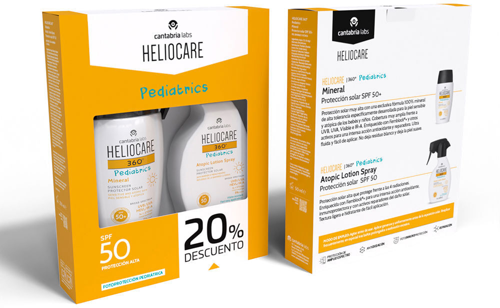 Cantabria Labs Heliocare 360° Pediatrics Mineral SPF50+ Estuche 2 pz