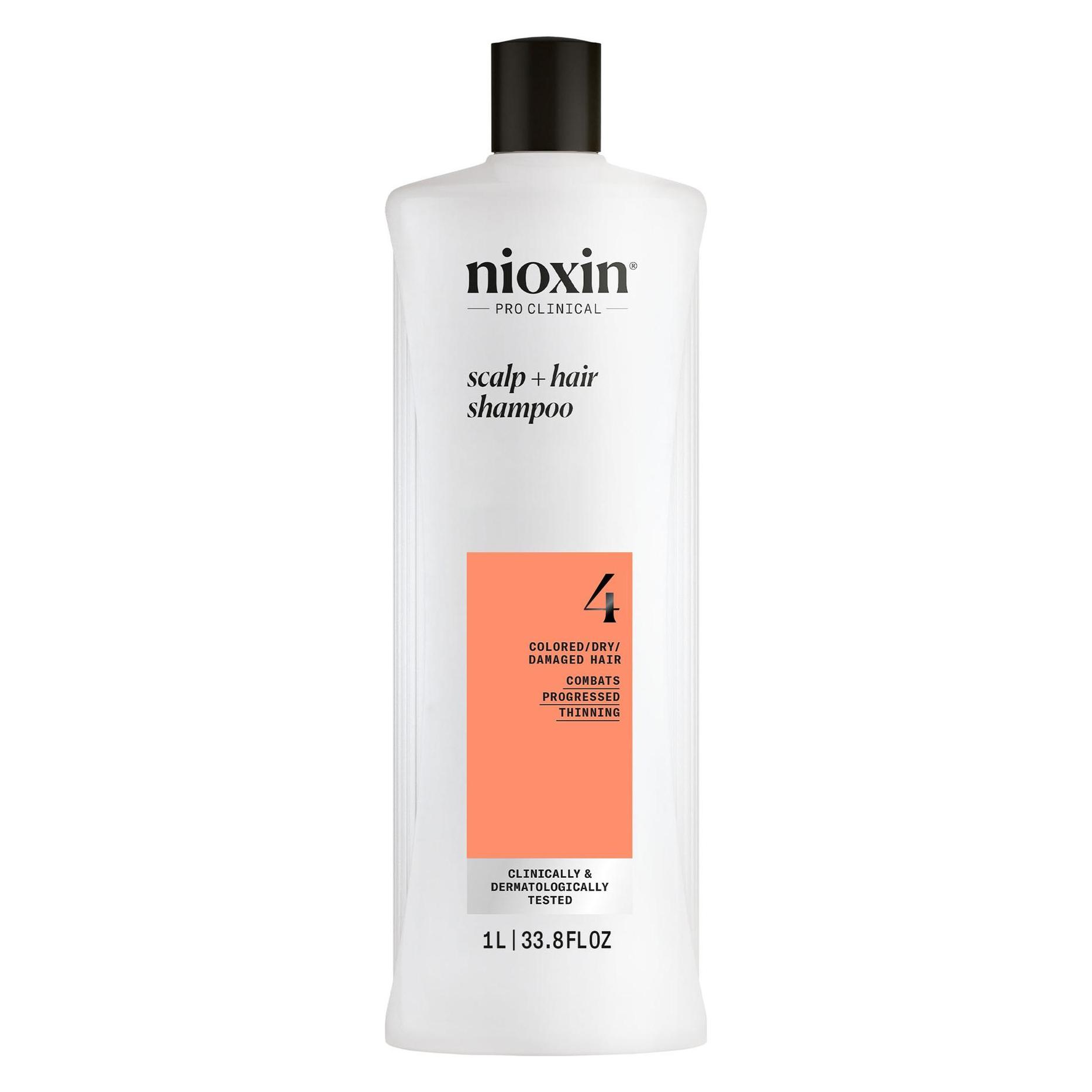 Nioxin Scalp + Hair System 4 Shampoo (Flüssiges Shampoo, 1000 ml) (99350180000)