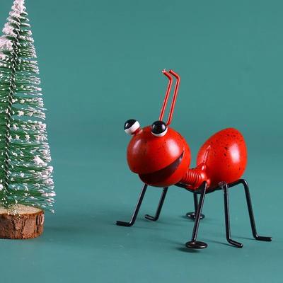 Inspired Finds Cute Metal Ant Wall Art Sculptures For Garden And Home Decor red 3pcs