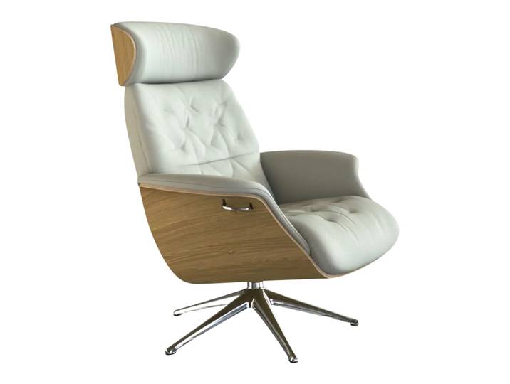 Sessel Fashion Volden, Flexlux, dakota warm white, Leder