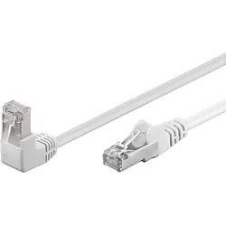 Goobay Patchk. Cat5e F/UTP 0,5m RJ45-Stecker,90Grad 94177