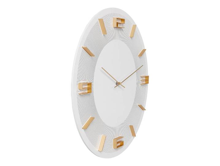 Horloge murale Leonardo MDF et aluminium verni / Revers : acrylonitrile-butadiène-styrène ABS / Aiguilles : aluminium verni / Piles : AA LR6