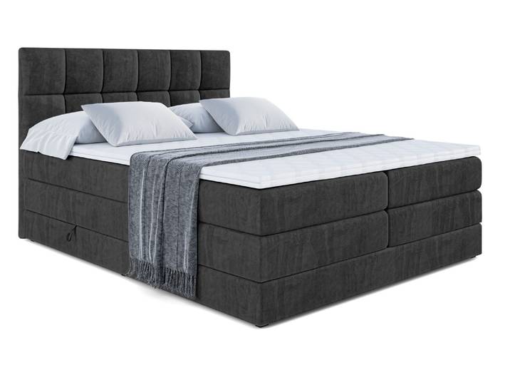 Boxspringbett RICAR KING 140x200 cm Schwarz - Casablanca 2316