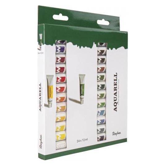 Rayher Künstler-Set Aquarellfarben farbsortiert 24 x 12,0 ml (12 ml) (38916000)