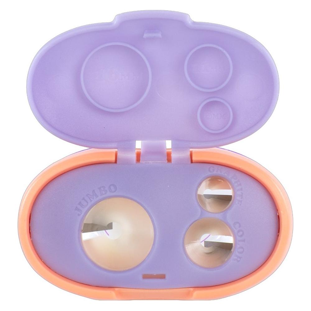 Idena Dreifachspitzdose Pastell apricot/flieder (72334623)