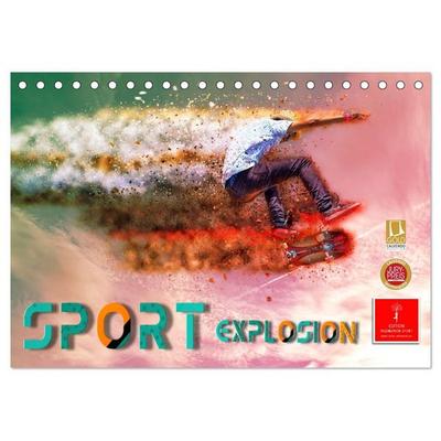 Sport Explosion (Tischkalender 2027 DIN A5 quer), CALVENDO Monatskalender