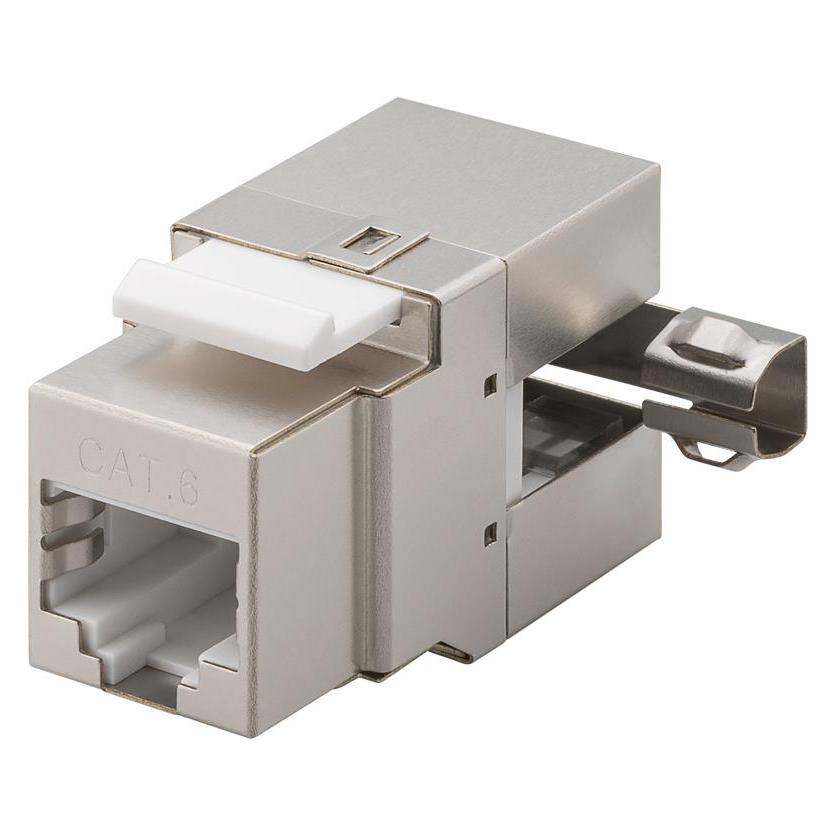 Goobay CAT 6 KeyStone RJ45 Jack, STP geschirmt, 250 MHz (Keystone Modul) (95901)