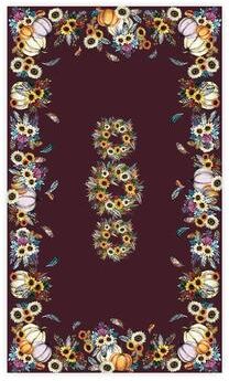 Laural Home Fall Feathers Tablecloth