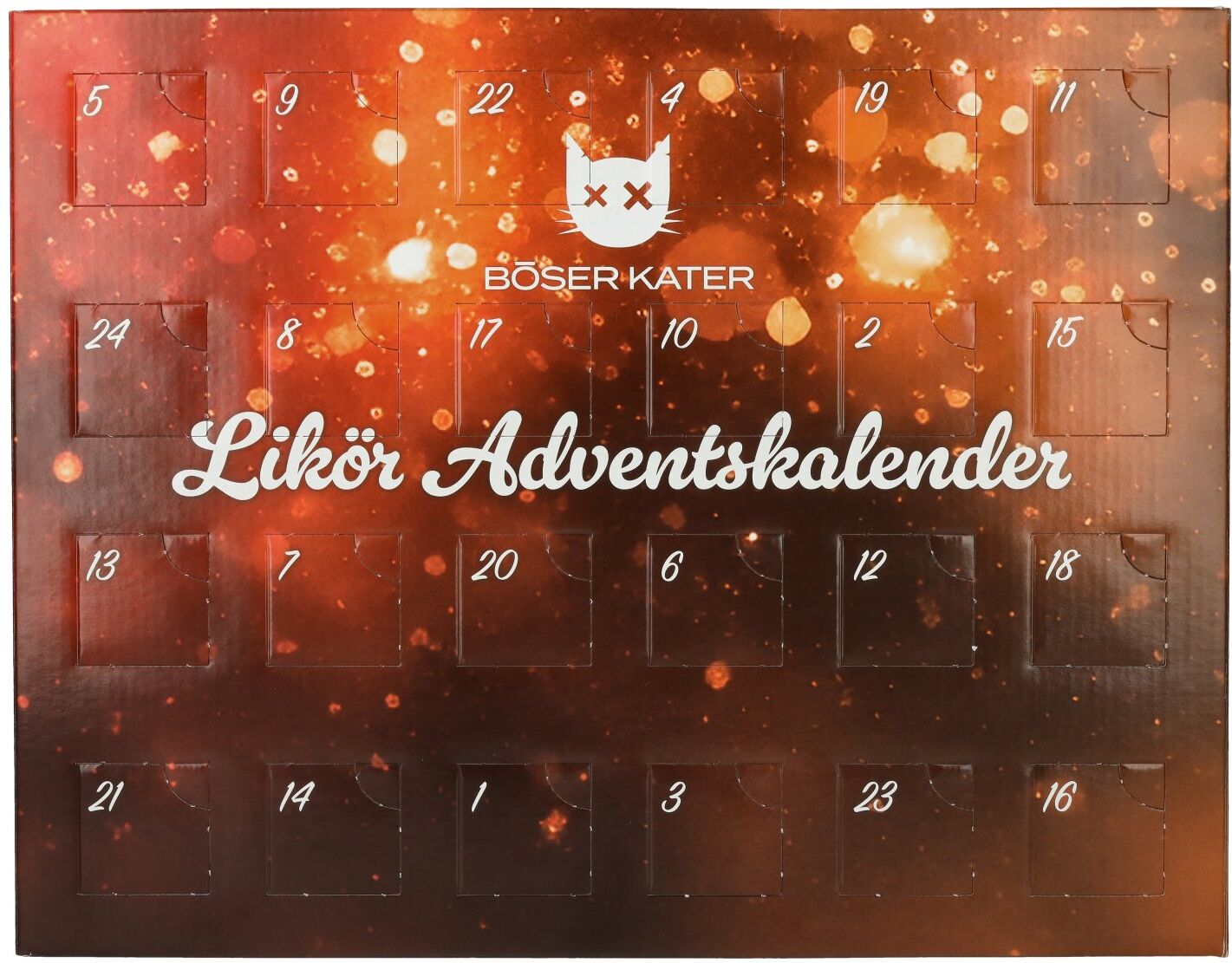 BÖSER KATER Likör Adventskalender 19,5% Vol. 24x0,025l