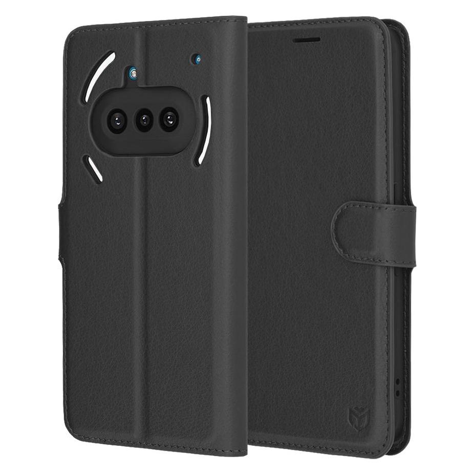 Techsuit - Leather Folio - Nothing Phone (3a) - Black (Nothing Phone (3a)) (56365825)