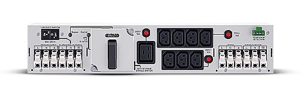 CyberPower MBP63AHVHW82U PDU, 2U, Zwart/Zilver, 8 AC-aansluitingen met C13- en C19-verlengers