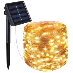 Lumisky SKINNY 400 LED Solar-Lichterkette 41,9 m Kupfer Kupferfarben