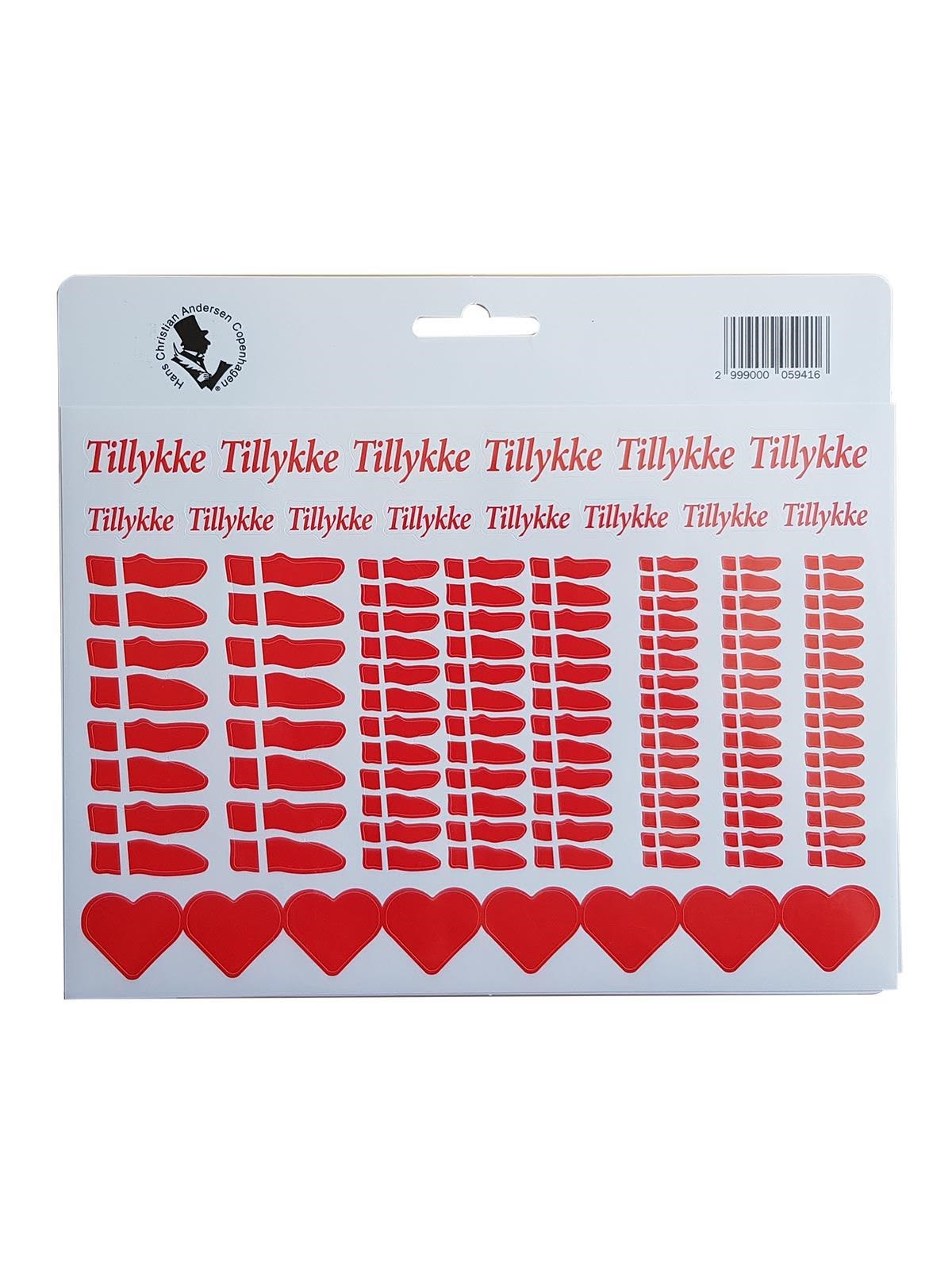 SCANSEASON Stickers A5 144 ass flags hearts and more.