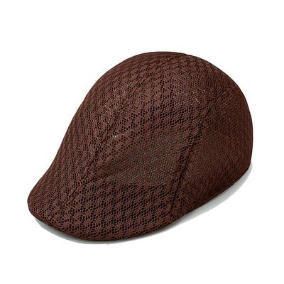 Herren Schiebermütze Schwarz Weiß Polyester Reise Strand Design Urlaub Strand Glatt Sonnenschutz