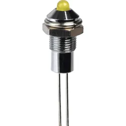 LED 103 A GE - LED, bedrahtet, 3 mm, gelb, Außenrefl., Ø6 mm, 15 mcd, 50°