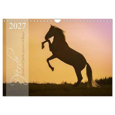 Pferde - Anmut und Stärke gepaart mit Magie (Wandkalender 2027 DIN A4 quer), CALVENDO Monatskalender