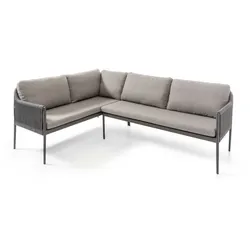 Loungesofa Pescara Polypropylen Grau Anthrazit /