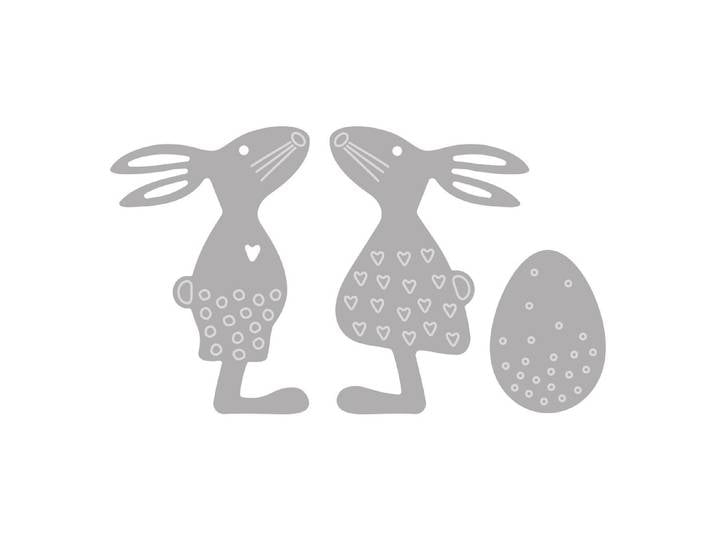 Rayher Stanzschablonen-Set Osterfreunde 2.5 × 4.5 cm 3 Stück