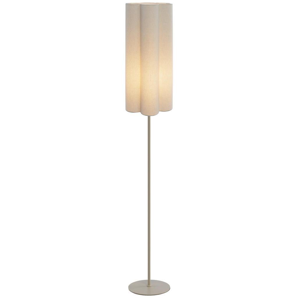 Novel Stehleuchte, Beige, Metall, Kunststoff, Textil, Abstraktes,Abstraktes, 150 cm, RoHS, CE, Fußschalter, Textilschirm, Lampen & Leuchten, Innenbeleuchtung, Stehlampen, Stehlampen