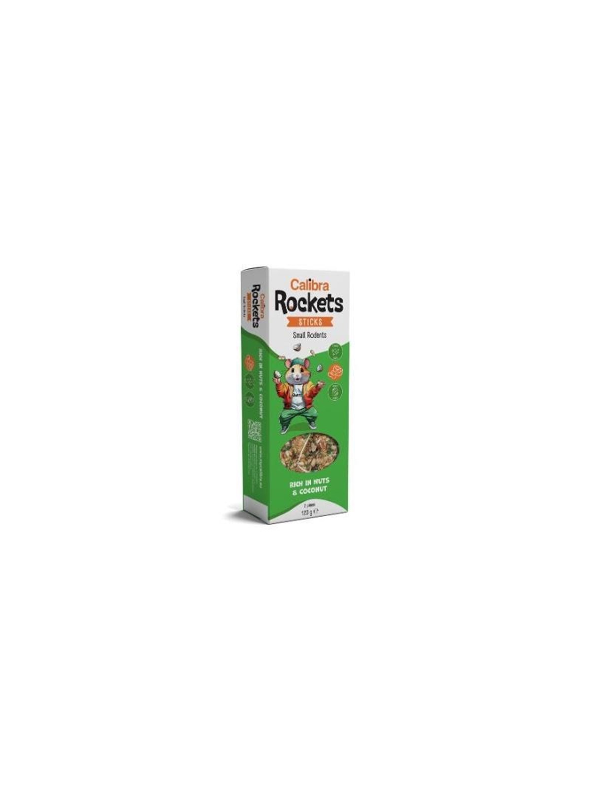 Calibra Rockets Snackstäbchen für Nagetiere Nüsse&k