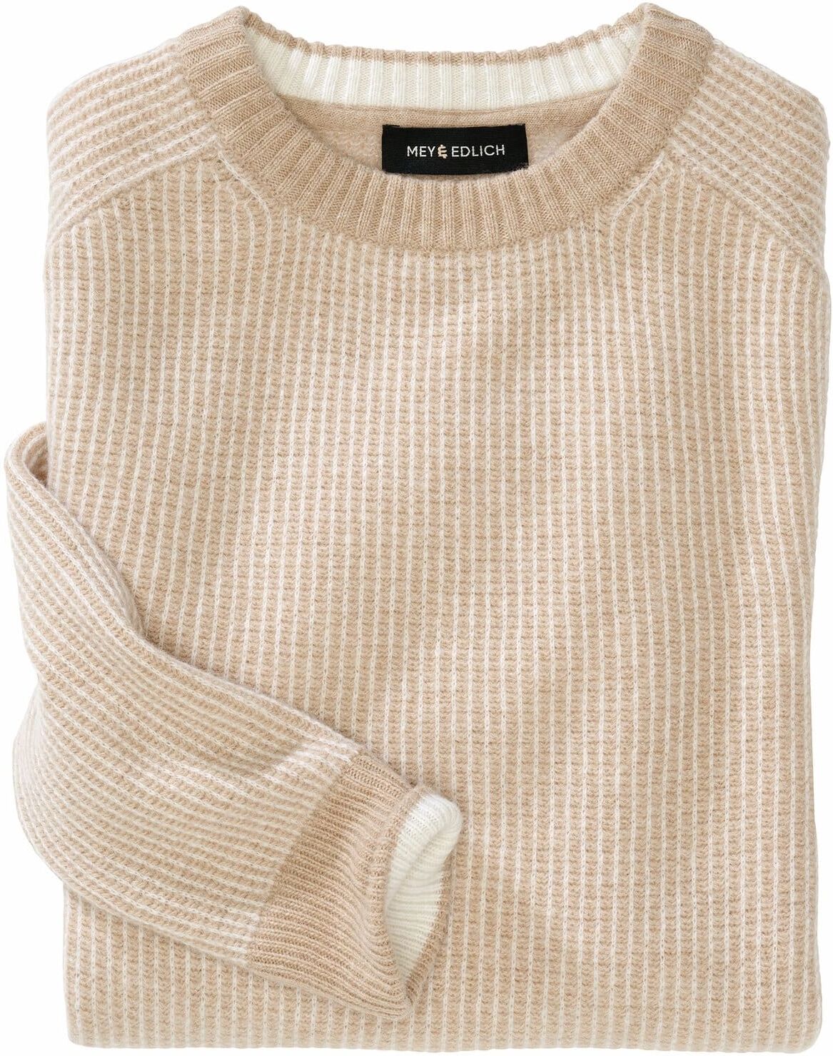 Mey & Edlich Linienwerk-Pullover Beige 56