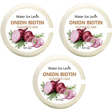 Inspire Essentials HydraRoots Onion And Biotin Shampoo Bar With Rosemary Extract c(60g)3pcs